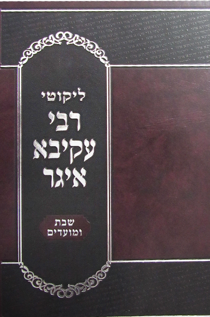 ליקוטי רבי עקיבא איגר מועדים