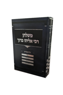 משולחן רבי אליהו ברוך על המועדים ב"כ