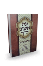 מה אשיב לך בראשית