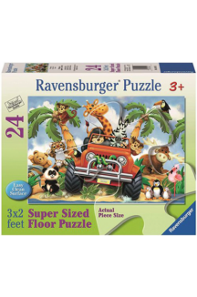 פאזל חיות על גלגולים