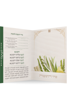 סדר הושענות דגם נוף