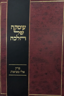 עומקא של הלכה copy אלו מציאות ועומקה של הלכה בפרק אלו מציאות