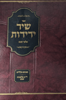 שיר ידידות - תלמי שבת על ל"ט מלאכות שבת